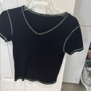 Brandy Melville Black Short Sleeve Tee